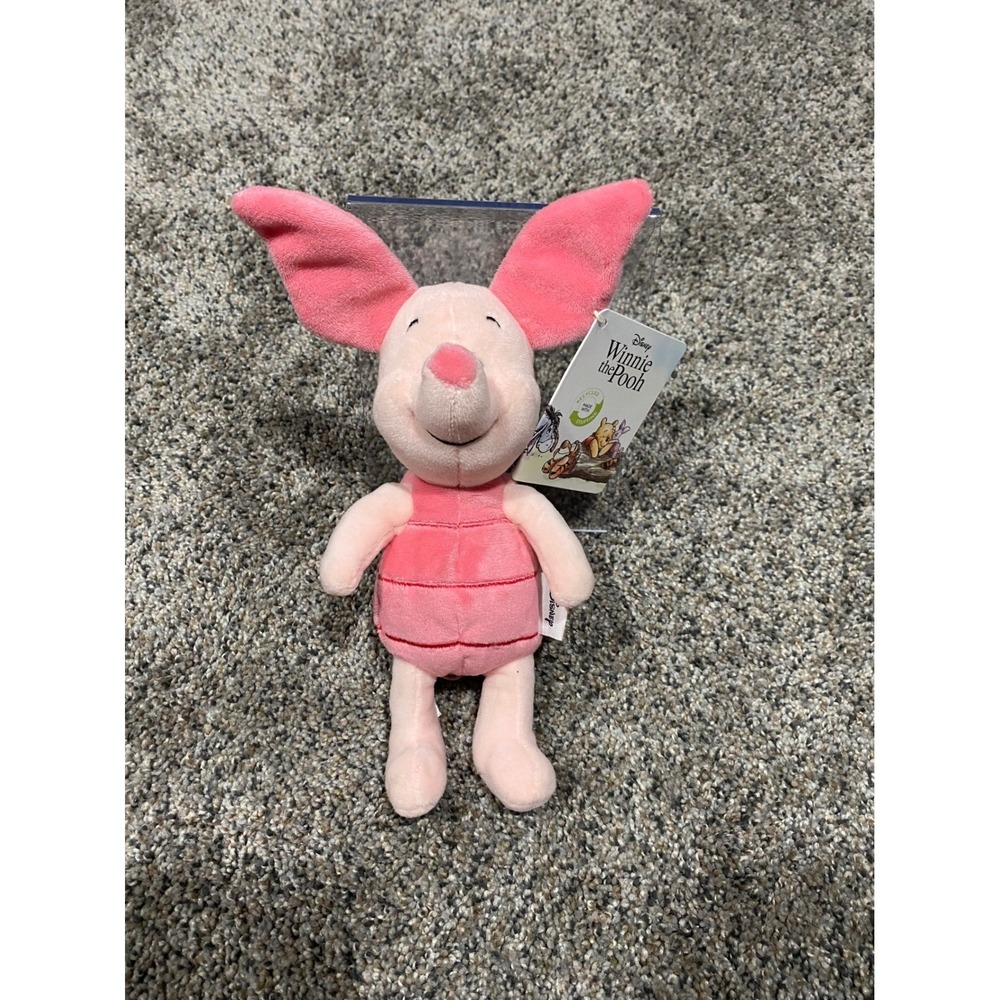 Disney Winnie the Pooh Piglet Plush Toy Simba 8 Inch Pink Striped NWT
